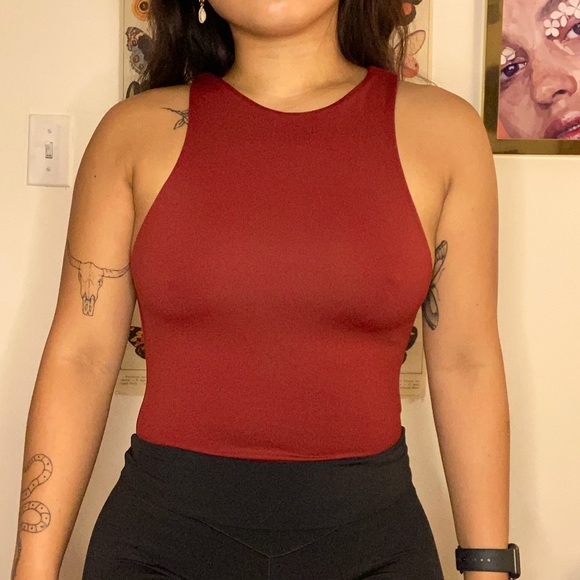 Zara Tops - Zara Red Body Suit